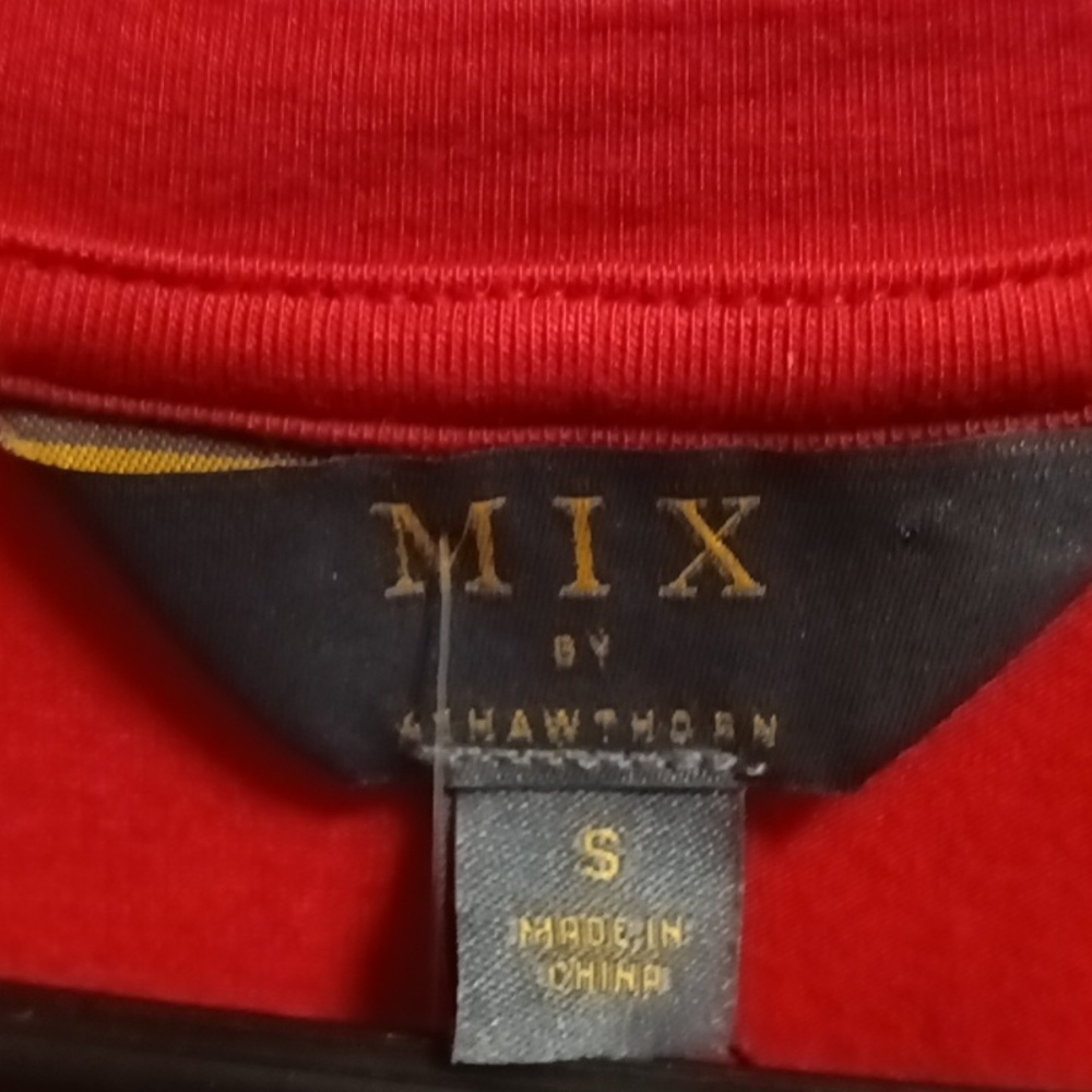 FINAL PRICE NWT STITCH FIXMIX BY 41 HAWTHORN red s/s flared hem dress Small